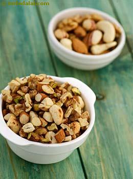 roasted and chopped nuts