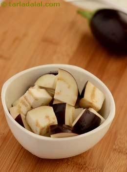 round brinjal cubes