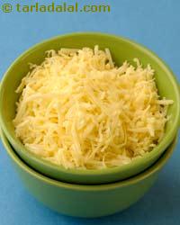 grated cheese cubes