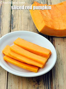sliced red pumpkin