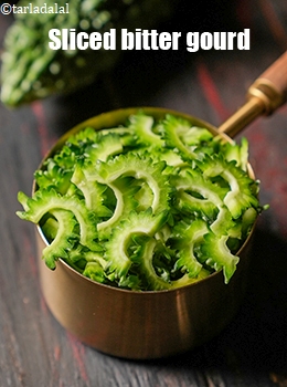 sliced bitter gourd
