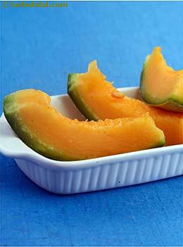sliced muskmelon