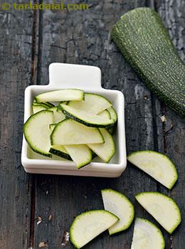 sliced zucchini