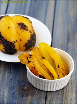 grilled yellow capsicum