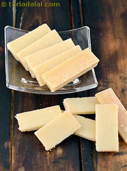 sliced parmesan cheese