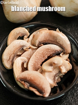 blanched mushroom