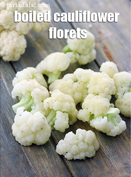 boiled cauliflower florets
