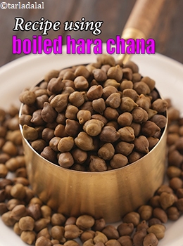 boiled hara chana