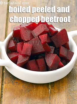 boiled peeled and chopped beetroot