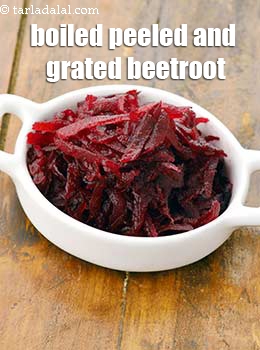 boiled peeled and grated beetroot