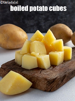 boiled potato cubes