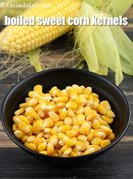 boiled sweet corn kernels