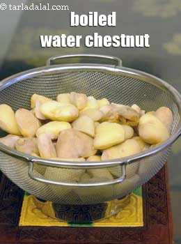 boiled water chestnut