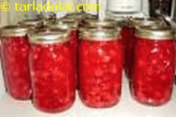 canned cherries