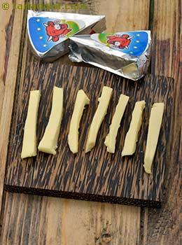 processed cheese strips