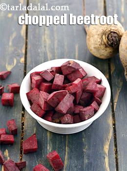 chopped beetroot
