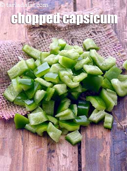 chopped capsicum