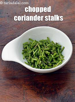 chopped coriander stalks