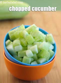 chopped cucumber