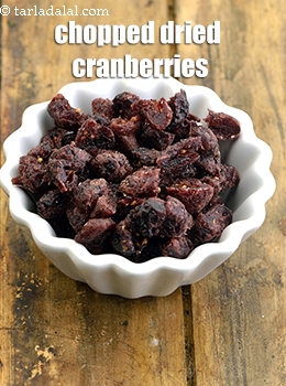 chopped dried cranberries