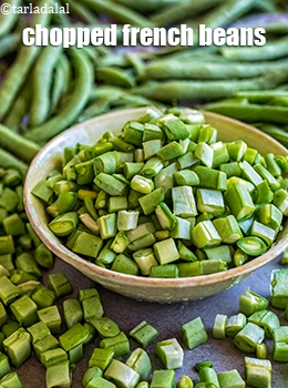 chopped french beans