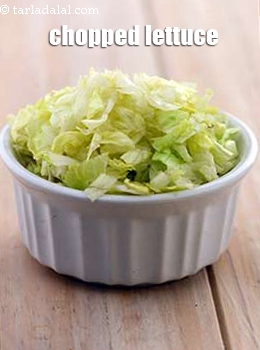 chopped lettuce