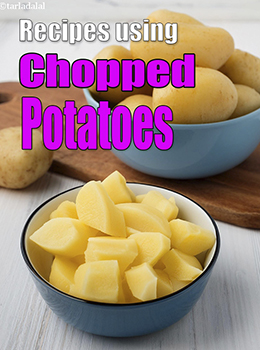 chopped potatoes