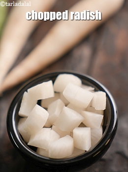 chopped radish