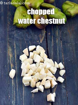 chopped water chestnut