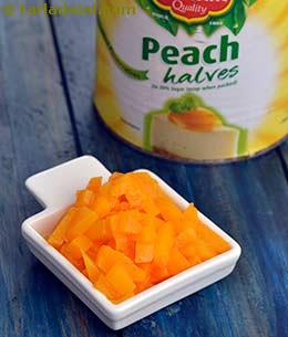 chopped canned peaches