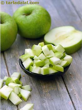 chopped green apple