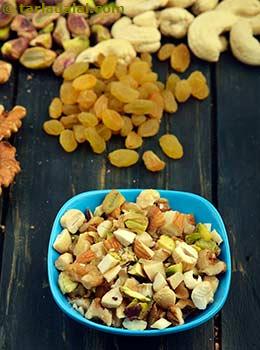 chopped dried fruits