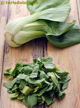 Chopped pak choi