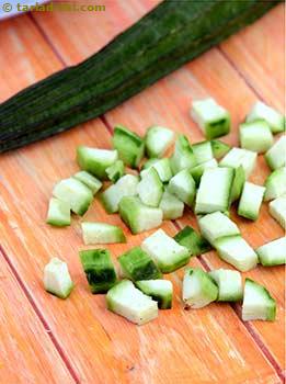chopped ridge gourd