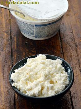 crumbled ricotta cheese