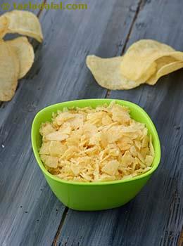 crushed potato wafers