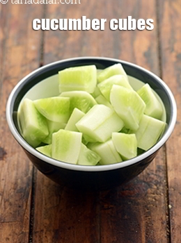 cucumber cubes