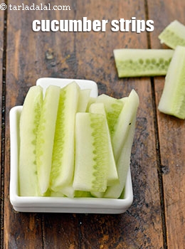 cucumber strips