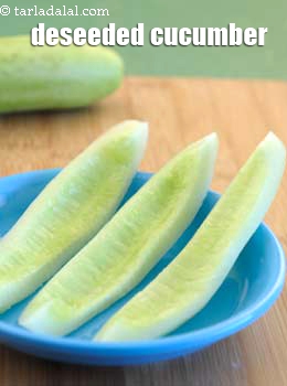 Deseeded cucumber
