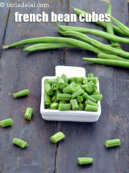 french bean cubes