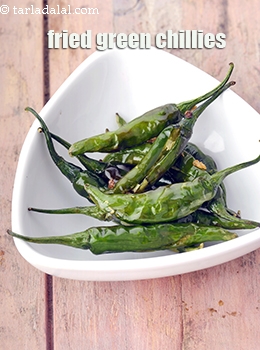 fried green chillies