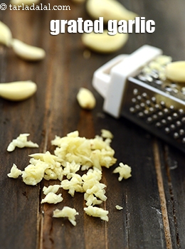 grated garlic