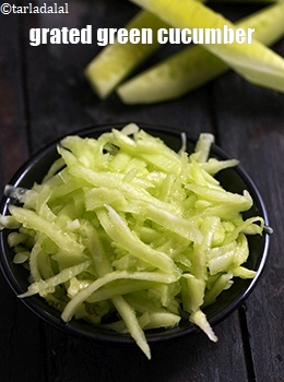 grated green cucumber