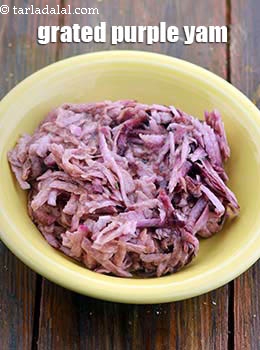 grated purple yam