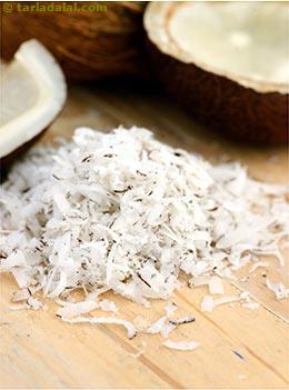 grated dry coconut