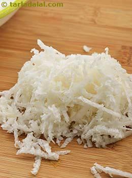 grated turnip