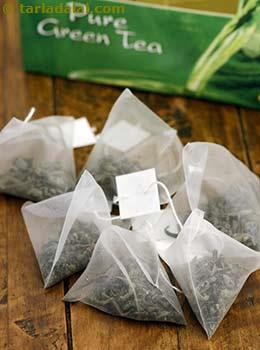 green tea bags