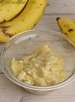 mashed bananas