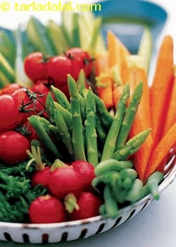 mixed vegetable crudites