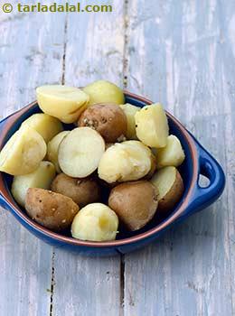 boiled baby potato halves